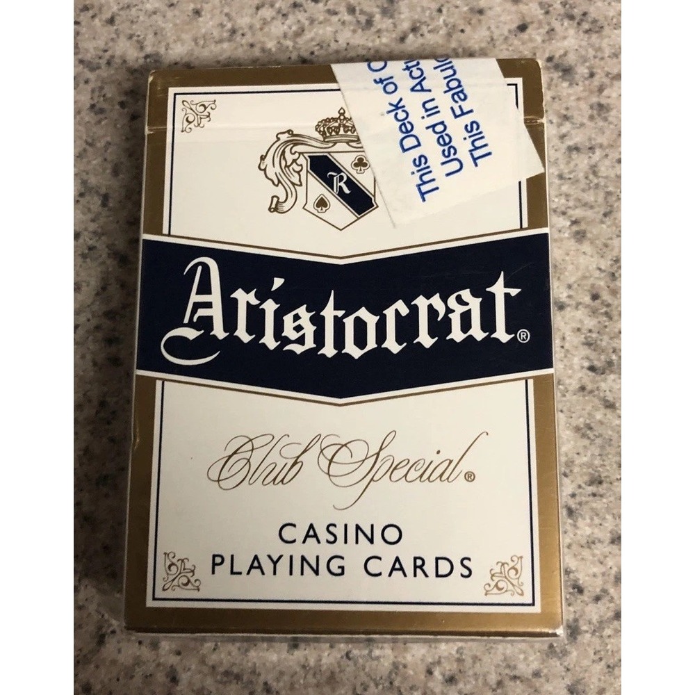 Aristocrat Casino Playing Cards Club Used Live In The Sahara Casino. Resealed